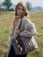 Myra cowhide tote purse