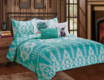 Turquoise 6pc comforter set