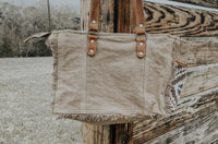 Myra cowhide tote purse