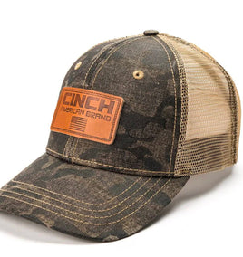 Cinch Embroidered Logo Camo Print Cap