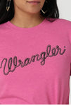 Women's Wrangler Retro® Short Sleeve Slim Fit Rope Logo T-Shirt Ibis Rose