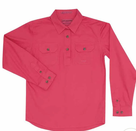 JUST COUNTRY
Girl's - Kenzie - 1/2 Button
60606Hot pink 
Regular price $34.95