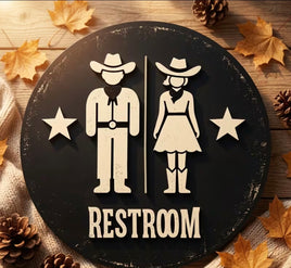 Restroom signs