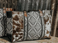 Charlene cowhide weekender