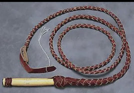 First grade Bull Whip with Wooden handle 8 foot