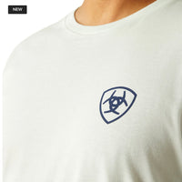 Ariat mens sunrise bar hex tee glacier