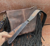 Southwest cowhide crossbody