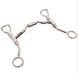 Stainless Steel Med Port Shank Bit W/Roller
Vendor:  Bar H Equine
SKU:  JKBIT181