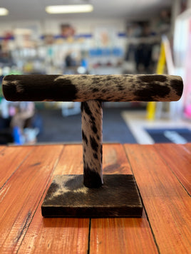 Cow hide jewellery holder