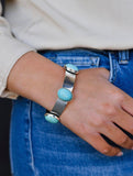 Bangle with turquoise stones