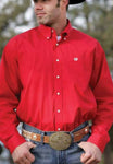 Cinch red solid arena shirt