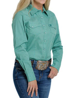 Cinch Womens green shirt MSW9201023