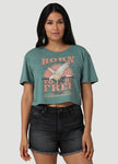 Wrangler born to be wild tee