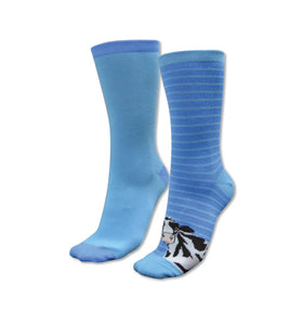 Thomas Cook Kids Homestead Socks Twin Pack Blues & Cleo Cow
