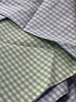Just Country Carlee Double Sided Scarf - blue/green check