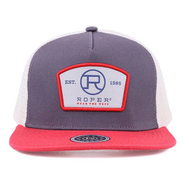 Roper cap red and grey