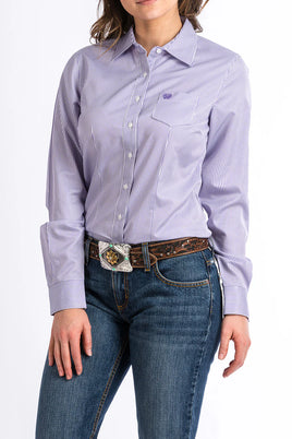 Cinch women’s strip shirt MSW9164087 PUR TENCEL