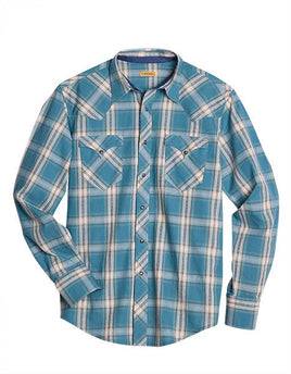 Tin Haul Men's Collection Shirt - Blue Plaid
