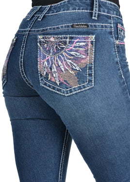 Pure Western Womens Willa Bootcut Jeans 32 Inch Leg