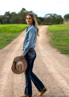 Pure Western Womens Willa Bootcut Jeans 32 Inch Leg
