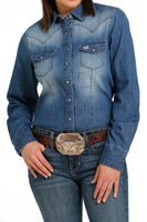 Cinch denim shirt