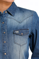 Cinch denim shirt