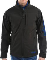Wrangler Mens Logo Softshell Weatherproof Jacket