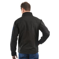 Wrangler Mens Logo Softshell Weatherproof Jacket