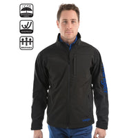 Wrangler Mens Logo Softshell Weatherproof Jacket