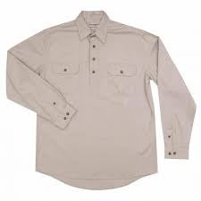 JUST COUNTRY MENS CAMERON WORKSHIRT - STONE
