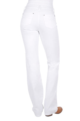 Pure Western White riding jeans