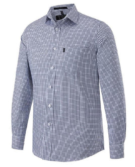Pilbara mens Y/D check single pocket shirt