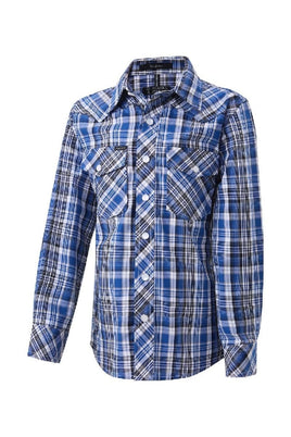 Pilbara western childrens snap button L/S shirt