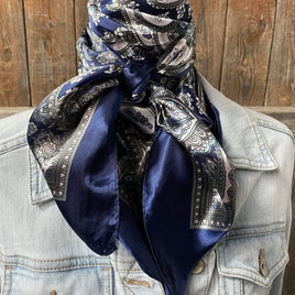 Blue Paisley Wild Rag / Scarf WR2143
