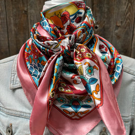 Pink multi-pattern Wild Rag/Scarf WR1014