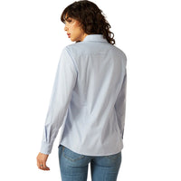 Ariat women’s arena stretch shirt long sleeve Kentucky Blue