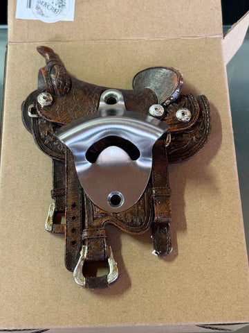 Bottle opener saddle