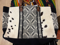 Charlene cowhide weekender