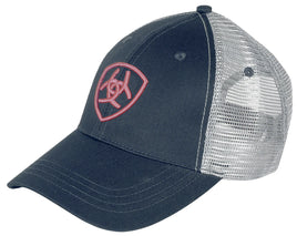 Ariat truckers cap Navy/ Silver and Pink