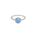 Blue opal ring