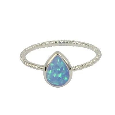 Teardrop blue opal