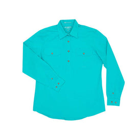 Just Country Jahna  1/2 Botton work shirt turquoise