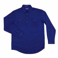 Just Country Men's - Cameron - 1/2 Button cobalt 
10101CBT