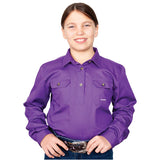 Girl's - Kenzie - 1/2 Button
60606PUR-