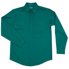 Just Country Men's - Cameron - 1/2 Button
Ivy green