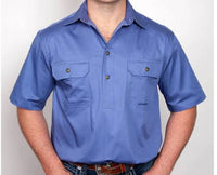 JUST COUNTRY
Men's - Adam - 1/2 Button Short Sleeve
10104BLU