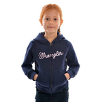 GIRLS LOGO ZIP UP HOODIE