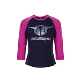 GIRLS WILDFLOWER L/S RAGLAN TEE