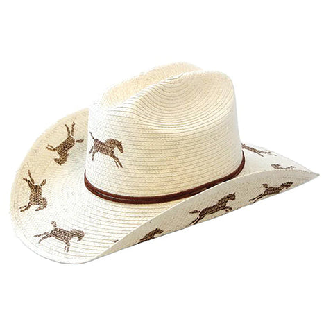 SUNBODY HATS
Kids Cattleman Palm Leaf Hat - Natural/Running Horses
HGKC-RH2
Regular price $89.95