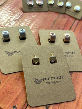 Lear mint earrings mini hoop